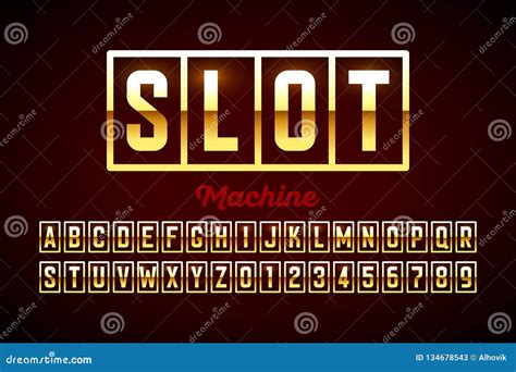 Slot machine Fonts .